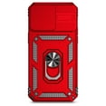 thumbnail image 5 of Allytech Rotatable Ring Holder Case for iPhone 16 Plus - Military Grade Drop Protection - Slide Camera Cover - Heat Dissipation - Anti-Scratch Stand Case Support Magnetic Car Mount, Red, 5 of 9