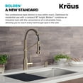 thumbnail image 5 of KRAUS® Bolden™ Commercial Style 2-Function Single Handle Pull-Down Kitchen Faucet in Brushed Gold, 5 of 14