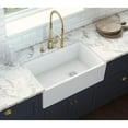 thumbnail image 5 of Ruvati 30-inch Fireclay Offset Drain Kitchen Sink Single Bowl WhiteRight Drain, 5 of 9