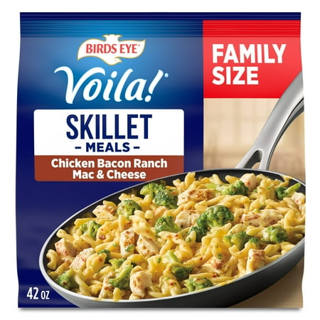Birds Eye Voila! Chicken Bacon Ranch Mac and Cheese Skillet , Frozen Meal, 42 oz. Family Size Bag