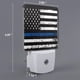 thumbnail image 2 of Balery Thin Blue Line Flag Luz Nocturna LED con Sensor Automático, Enchufe con Sensor Crepuscular, Luz Suave de 0.5W para Dormitorio, Pasillo, Baño-EU, 2 of 7