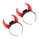 thumbnail image 3 of 2 diademas luminosas con cuernos de diablo LED, accesorio para disfraz de Halloween (rojas), 3 of 7