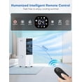 thumbnail image 2 of COOLECH Aires acondicionados portátiles con control remoto, 4 modos y 3 velocidades, sistema de alerta sin agua y tanque de 2.4 gal para enfriamiento de 20 horas, temporizador de 12 horas para apagado, 2 of 5