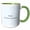 Green/White, variant on 3drose, Syzygy and Its Meaning Typography, 11oz Two-tone Red Mug