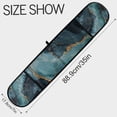thumbnail image 3 of Yayeee Double Oven Mitt Kitchen Heat Resistant Baking 35" x7" Quilted Glove, Black Marble, 3 of 6