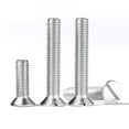 thumbnail image 2 of 10 Pcs 304 Stainless Steel Countersunk Head Slotted Bolt Screws M6x55mm., 2 of 5
