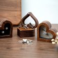thumbnail image 5 of BröllopLoveRingBoxValnötParRingFörvaringFörpackningPresentkartongHjärtformadträlådaÖrhängenÖrhängenSmyckeskrinBlack, 5 of 5