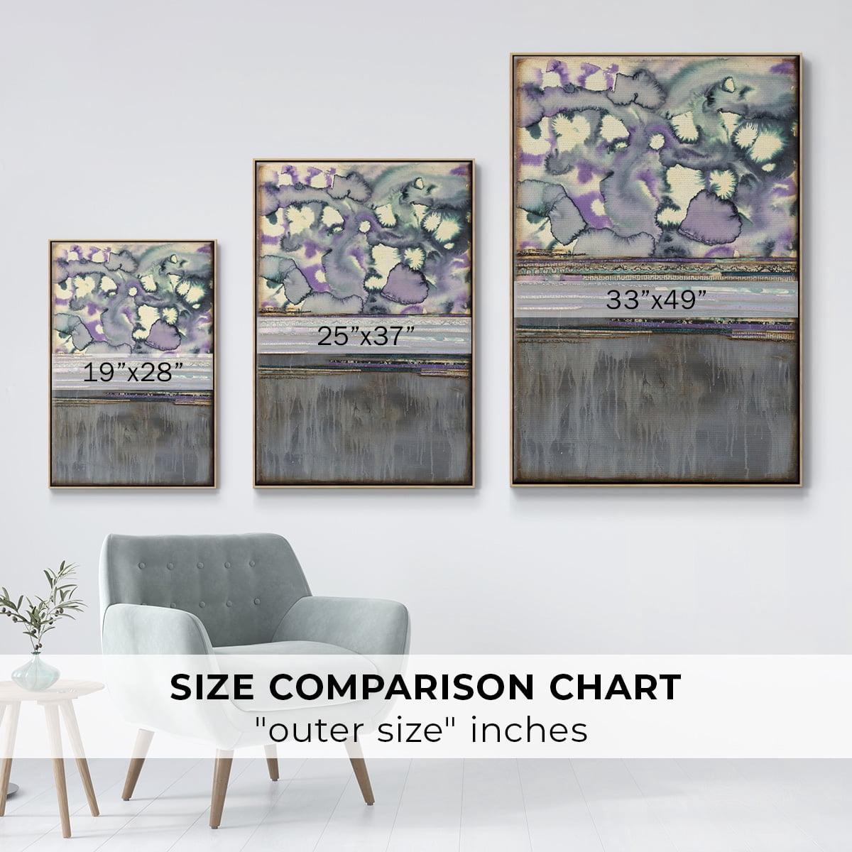 Fireworks Framed Premium Gallery Wrapped Canvas - Ready to Hang - 17 x 25 - Natural Wood Floating Frame