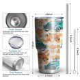 thumbnail image 6 of 30oz Trucks Pumpkins Fall Leaves Pattern Tumblers Stainless Steel Tumbler with Lid and Straw,Vacuum Insulated Double Wall Travel Tumbler Cups Mug with Cleaning Brush for Coffee,Tea, 6 of 7