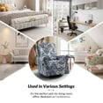 thumbnail image 5 of Tina's Home Upholstery 360° Swivel Recliner Set of 2, Nursery Chair with Nailhead Trim & Metal Base for Living Room & Nursery Comfort Damask, 5 of 6