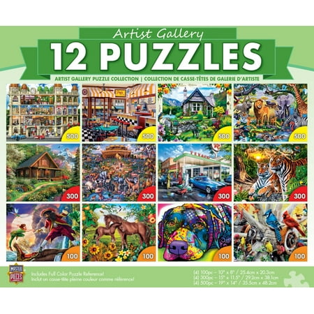 UPC: 0705988320095 | MasterPieces 12 Pack Jigsaw Puzzles – Artist Gallery 12 Pack Bundle