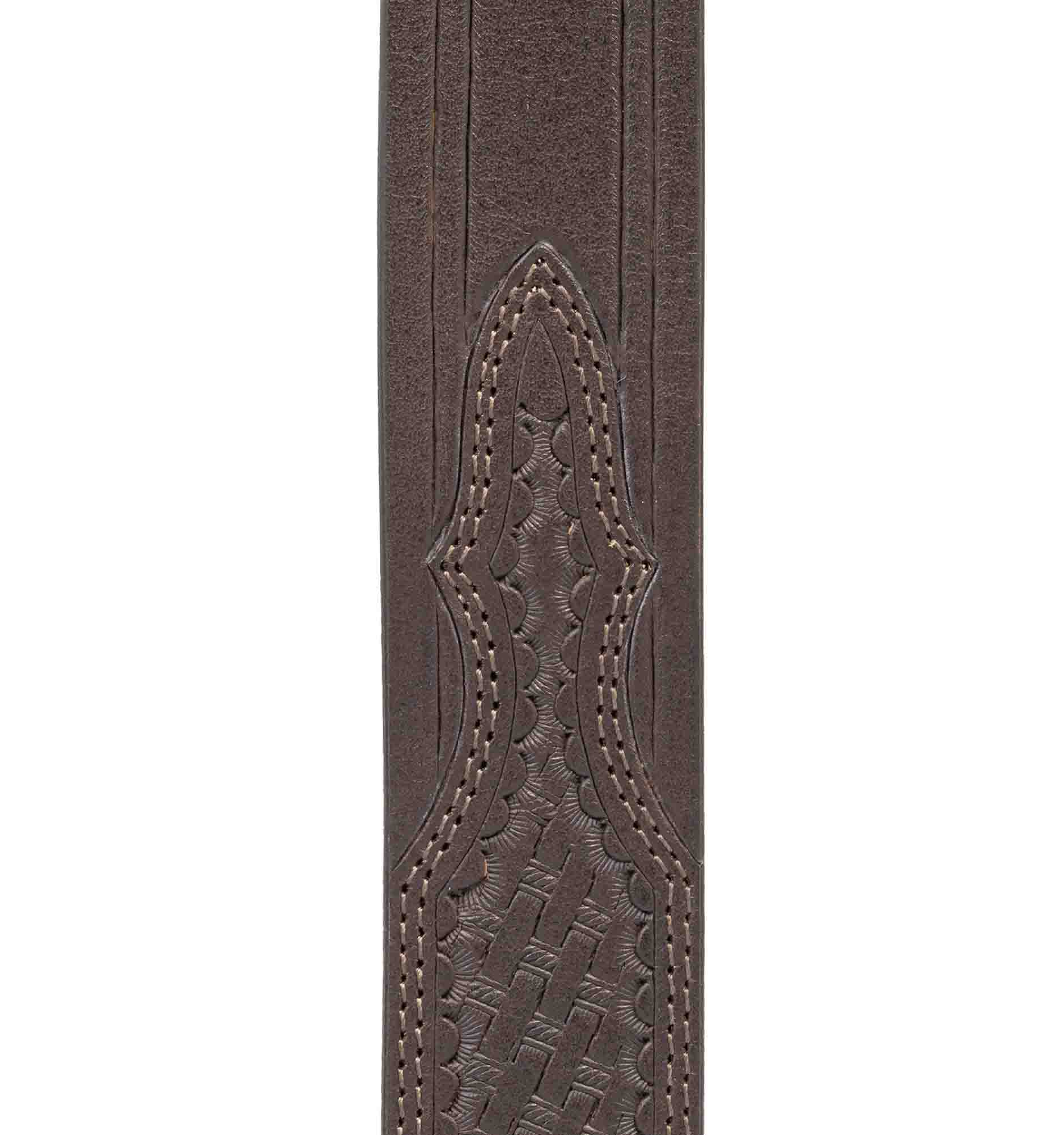 Wrangler Men's Western Basket Weave Leather Belt photo 6