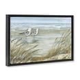 thumbnail image 3 of Stupell Industries Seagulls Standing On Beach Beach Painting Black Floater Framed Canvas Art Print Wall Art, 31 x 21, 3 of 9