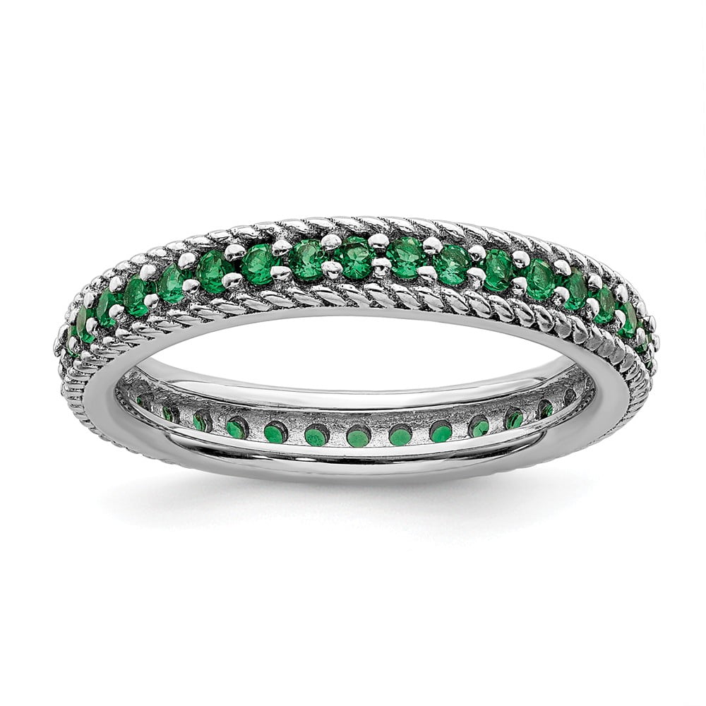 Discount Jewelers - 925 Sterling Silver Stackable Expressions Polished