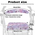 thumbnail image 6 of HELLHERO Butterflies Rollator Seat Cover Seat Back Covers and Seniors Men Women Stretchable Material Non-Slip Fit and The Elderly, 6 of 7