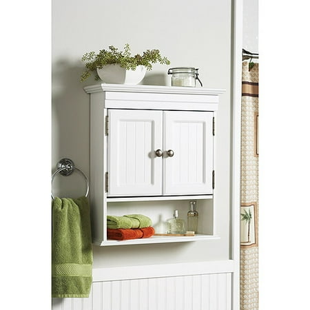Better Homes and Gardens Cottage Wall Cabinet, White - Walmart.com