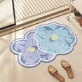 thumbnail image 2 of Welcome Mat Outdoor Plant Rug Anomalous Flower Blue Entry Way Rugs Indoor House Warming Gift Personalized Home Decor 16x24IN Summer Door Mats Coir Door Mat Durable Soft Entry Doormats for Entryway, 2 of 4