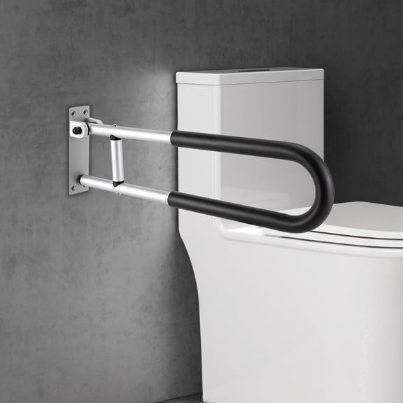 Folding Handicap Grab Bars Rails Toilet Handrails Bathroom Support Safety Rail