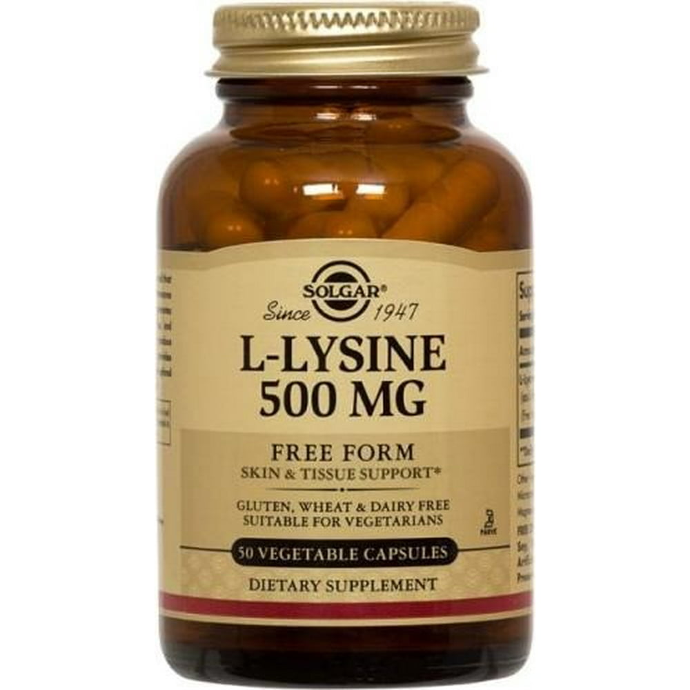 Solgar LLysine 500 mg 50 Vegetable Capsules