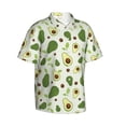 thumbnail image 2 of Haiem Green Avocado Printed Hawaiian Shirt for Men - Men’s Casual Beach Summer Shirts - Stretch Fabric with Modern Fit-3X-Large, 2 of 9