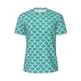 thumbnail image 5 of Wukai Aquamarine Glitter1 Print Men's Short-Sleeved Mesh T-Shirt,Quick-Dry Short Sleeve Workout T-Shirt-4X-Large, 5 of 8