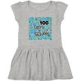 thumbnail image 3 of Inktastic 100 Days of School Stars in Blue Girls Toddler Dress, 3 of 5