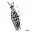 thumbnail image 2 of FDLK Classic Retro Stainless Steel Cross Skull Pendant Necklace Fashion Mummy Coffin Pendant & Necklace for Mens Gift---Product code 43954, 2 of 5