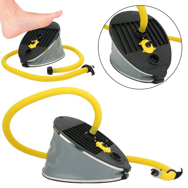 Peahefy Boat Foot Pump,Inflatable Air Pump,High Pressure 10L Boat Foot Pump Portable Inflatable Air Pump for Canoe Kayak Raft Rubber Boat