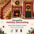 thumbnail image 3 of Christmas Prelit Tinsel Garland 16.4 ft Metallic Twist Tinsel Garland with 16.4ft LED Light Hanging Garland Decoration for Christmas Tree Indoor Outdoor Decor(Multicolor, Silver), 3 of 6