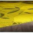 thumbnail image 4 of Erbanica 6' x 9' Yellow Lemon Reversible Indoor/Outdoor Plastic Rug, 4 of 5