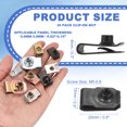 thumbnail image 2 of Uxcell U-Style Clip-On Nut, Regular Extruded U-Nut U-Type Fasteners Hardware Nut for Automotive Metal Cars Motorcycles Black M5-0.8, 2 of 6