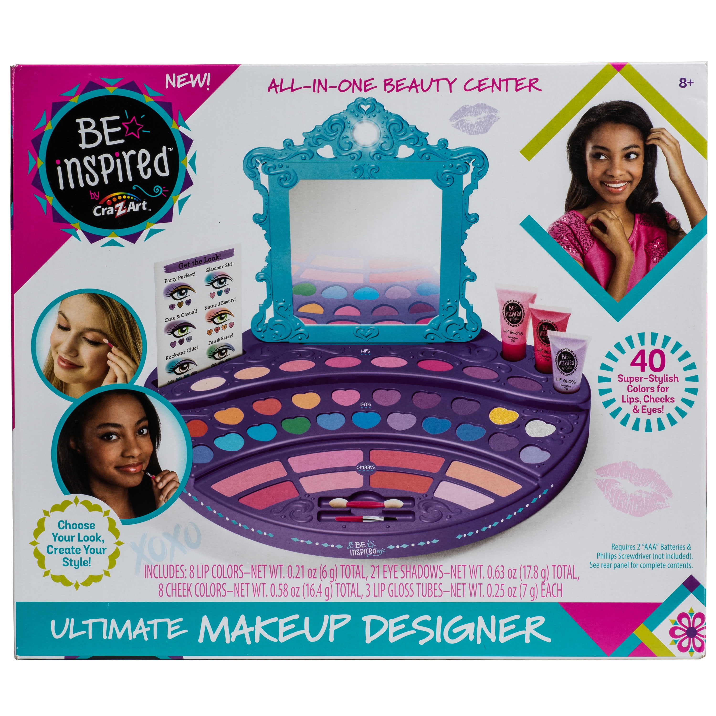 Cra-Z-Art Be Inspired Ultimate Makeup Designer, All-in-One Beauty Center