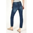 thumbnail image 3 of Grace in LA Jeans Women's Medium Wash Girlfriend Stretch Jeans (30), 3 of 4