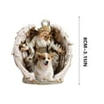 thumbnail image 3 of CuiLiyq 2 PCS Beagle and Angel Hug Winter Love Two Sided Ornament, Gifts for Christmas, Christmas Tree Decoration, Family Christmas Ornament Gift, 3 of 5