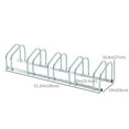 thumbnail image 2 of HOMCOM 5-Bike Bicycle Floor Parking Rack Cycling Storage Stand Silver, 2 of 9