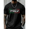thumbnail image 6 of Men's T-Shirt MILANO ITALY Modern Art Short Sleeve Casual Tee Classic Crew Neck T-Shirt for Men, L, 6 of 6