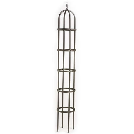 8ft Steel Garden Obelisk, Bronze