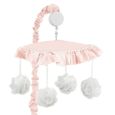 UPC: 0846480079217 | Pink Floral Lace Musical Crib Mobile by Sweet Jojo Designs