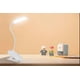 thumbnail image 4 of Lámpara de lectura LED - Lámpara de mesa recargable con clip y cable USB, color blanco, 4 of 5