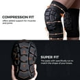 thumbnail image 4 of Coolomg Knee Pads Short Short Wrestling Basketball Football Volleyball Youth Kids Adult Protective Knee Compression Sleeves Black M, 4 of 5
