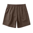 thumbnail image 4 of Linfrsh Men's Slim Fit Lightweight Comfort Stretch Casual Athletic Short Brown,2XL, 4 of 5