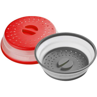 Tovolo Vented Collapsible Medium Microwave Cover (Charcoal) - Splatter  Guard & Colander Kitchen Gadget for Food & Meal Prep / Dishwasher-Safe