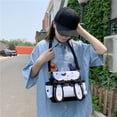 thumbnail image 5 of Bolso de hombro de Anime de verano para estudiantes, chica, Luna, estrella, pajaritas bonitas, cruzados, 5 of 5
