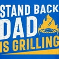 thumbnail image 3 of CafePress - Stand Back Dad Is Grilling T Shirt - Dark T-Shirt Kids XS-XL, 3 of 4