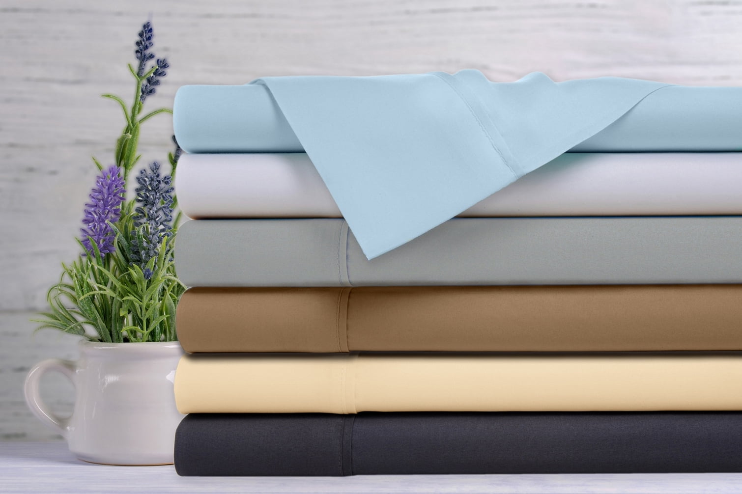Rayon from Bamboo Lavender Infused Scented 4-Piece Sheet Set - 6 Colors - Taupe - Twin