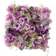 thumbnail image 5 of Panel de pared decorativo con flores artificiales, 13,78 x 13,78 pulgadas, ligero y romántico. Púrpura, 5 of 9