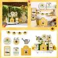 thumbnail image 2 of Bandeja decorativa Xchenda con diseño de girasol de verano, bandeja escalonada de madera estilo granja, adorno decorativo, 2 of 6
