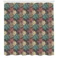 thumbnail image 3 of Ambesonne Floral Shower Curtain, Colorful Foliage Leaves, 69"Wx75"L, Multicolor, 3 of 3