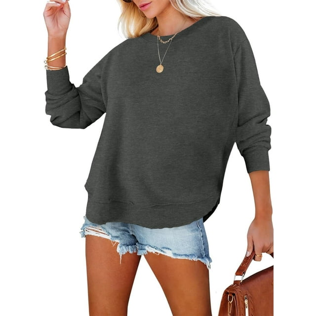 CHICZONE Womens Long Sleeve Sweatshirt Crew Neck Casual Loose Fall Winter Fashion Pullover Tops
