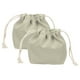thumbnail image 1 of Uxcell 2 Pcs Bolsa de Maquillaje con Cordón, Bolsa Cosmética de Lona de 4.7" para Organizador de Artículos de Tocador de Viaje, Gris, 1 of 7